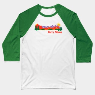 Harry Nilsson \/ Retro Aesthetic Design Baseball T-Shirt